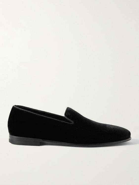 Black loafers from Manolo Blahnik