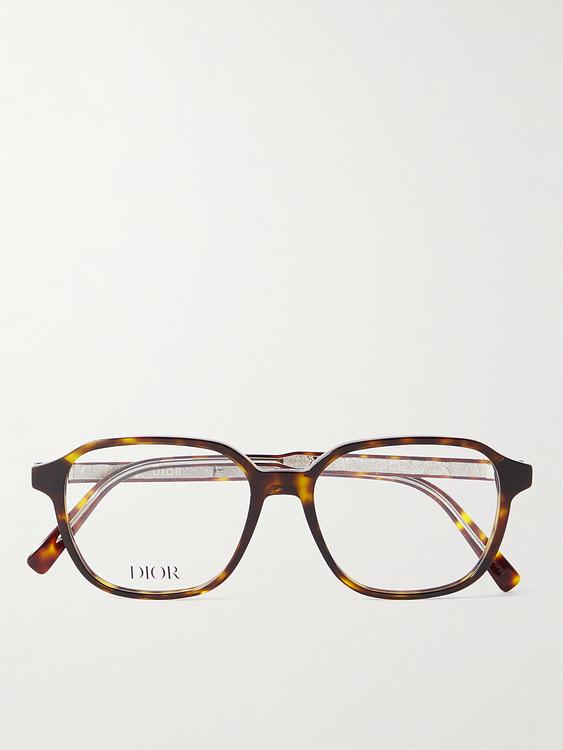 Dark brown d-frame glasses from Dior Eyewear