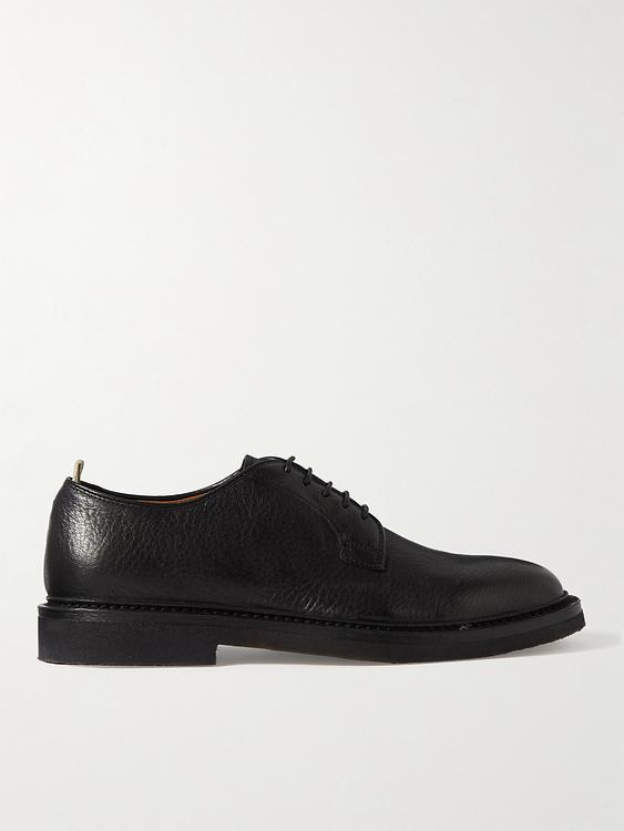 Black derby shoes from Officine Creative