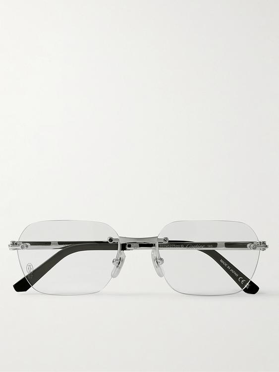 Grey d-frame glasses from Cartier Eyewear