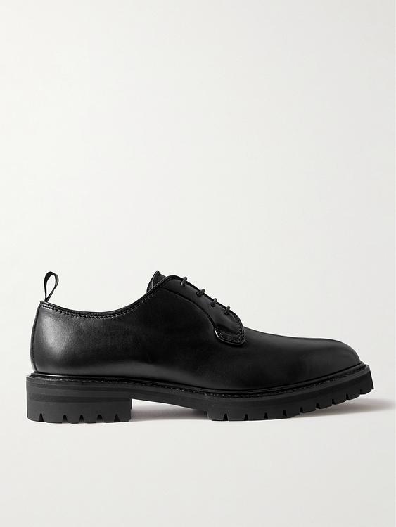 Black derby shoes from Officine Creative