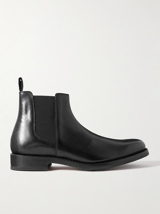 Dark grey chelsea boots from Grenson