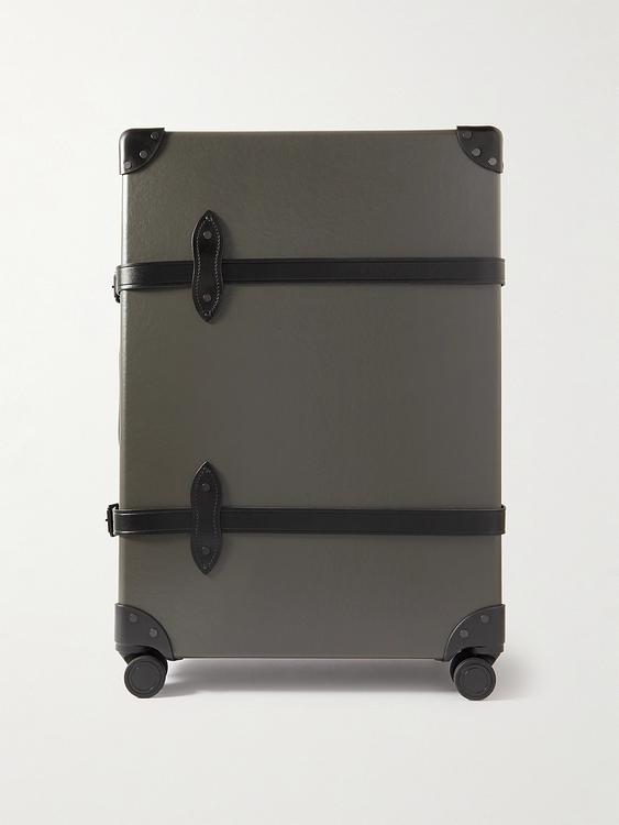 Dark green suitcase from Globe-Trotter