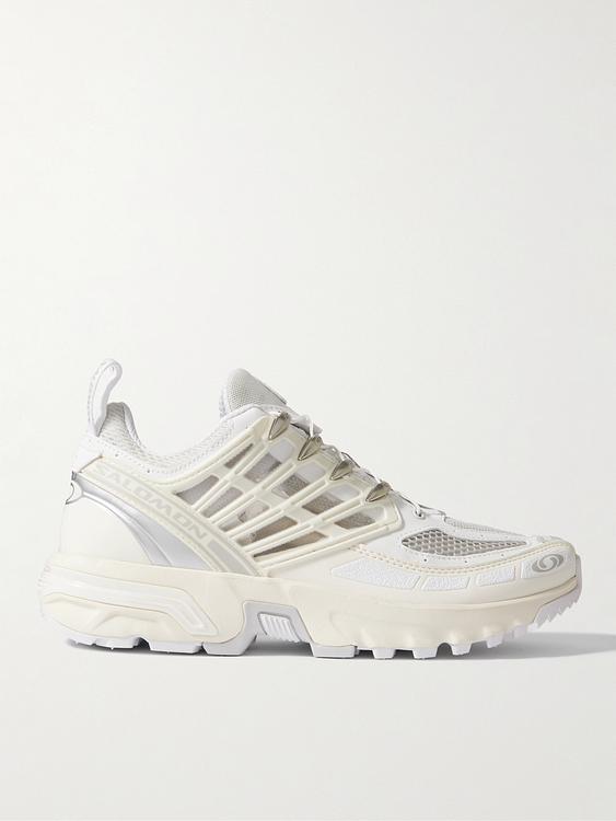 White sneakers from Salomon