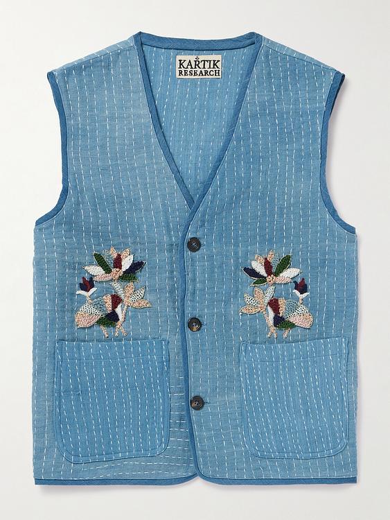 Print blue pullover from Kartik Research