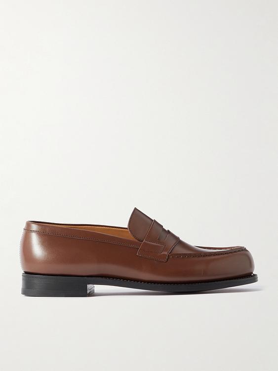 Brown loafers from J.M. Weston