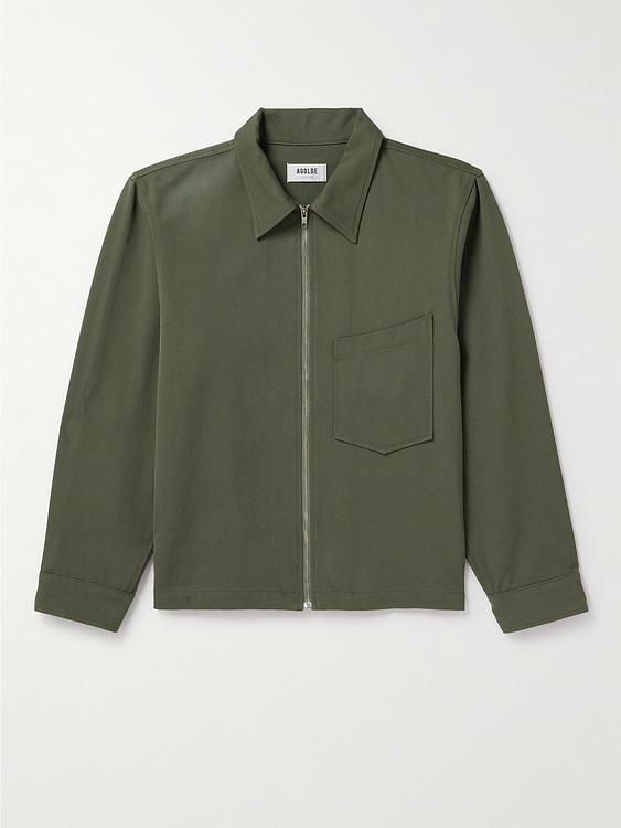 Dark green overshirt from AGOLDE