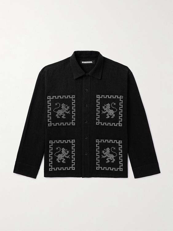 Black cardigan from Neighborhood