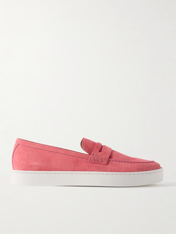 Red loafers from Manolo Blahnik