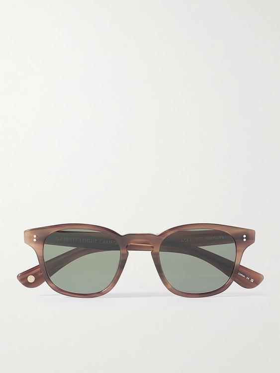 Dark brown d-frame sunglasses from Garrett Leight California Optical
