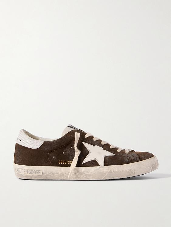 Print dark brown sneakers from Golden Goose