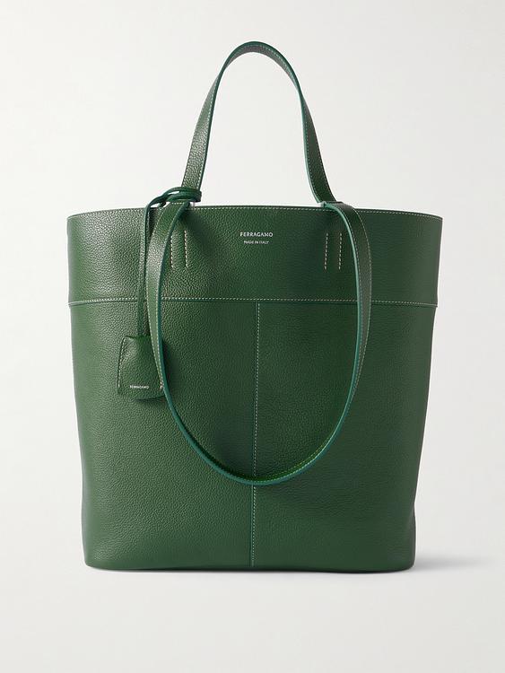 Dark green tote bag from FERRAGAMO