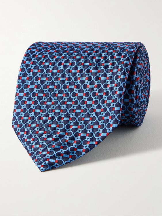 Dark blue tie from FERRAGAMO