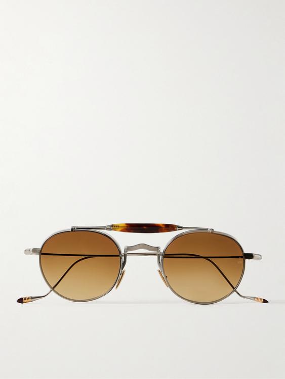 Dark brown d-frame sunglasses from Jacques Marie Mage