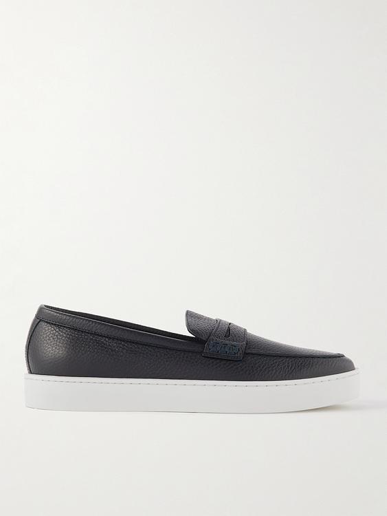 Dark grey loafers from Manolo Blahnik