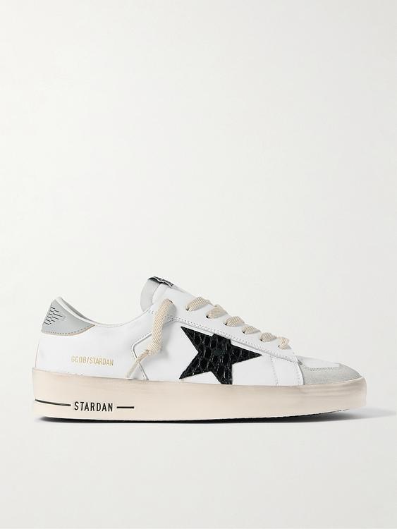 Print white sneakers from Golden Goose