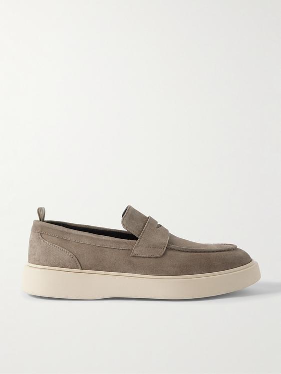Taupe loafers from Officine Creative