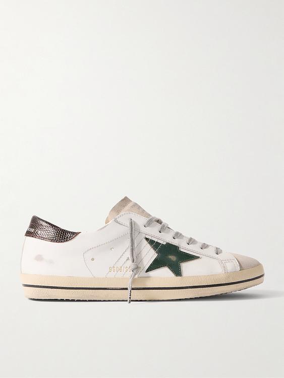 Print white sneakers from Golden Goose