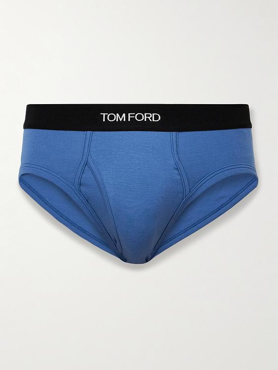 Print blue briefs from Tom Ford