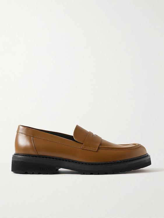 Brown loafers from VINNY's