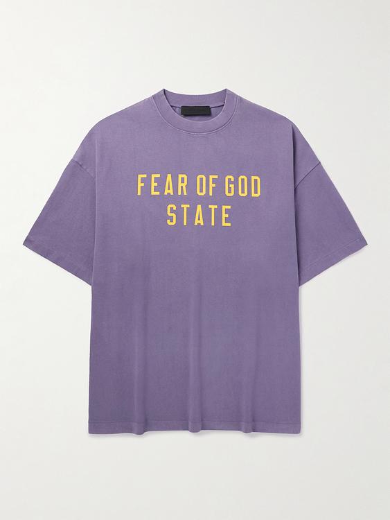 Print purple t-shirt from Fear Of God Essentials