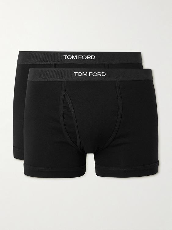Print black boxer briefs from Tom Ford