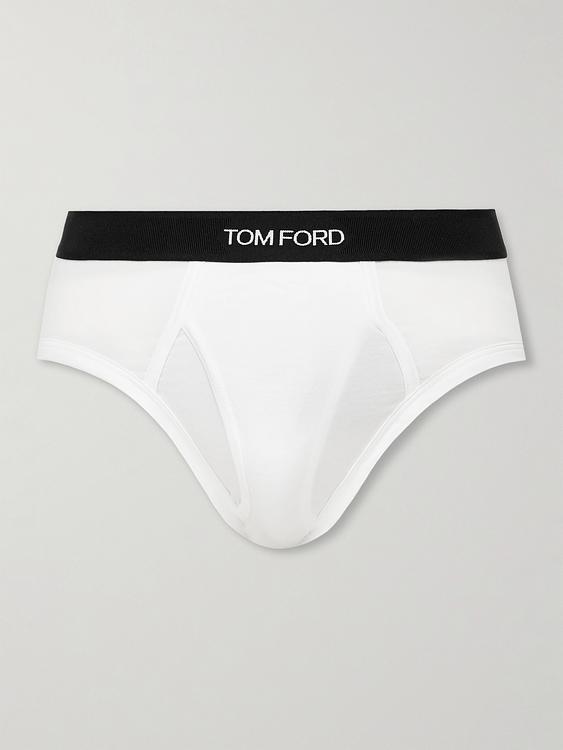 Print white briefs from Tom Ford