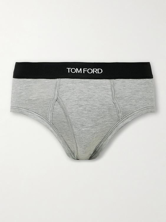 Print grey briefs from Tom Ford
