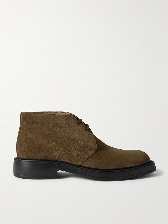 Dark green chukka boots from Tod's