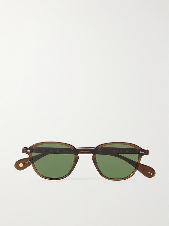 Dark brown d-frame sunglasses from Garrett Leight California Optical