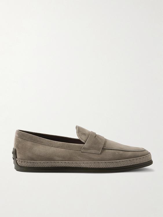 Taupe loafers from Tod's