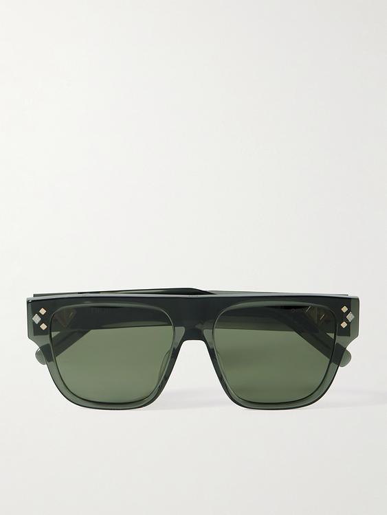 Taupe d-frame sunglasses from Dior Eyewear