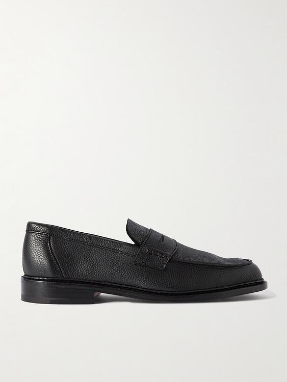 Black loafers from Tricker's