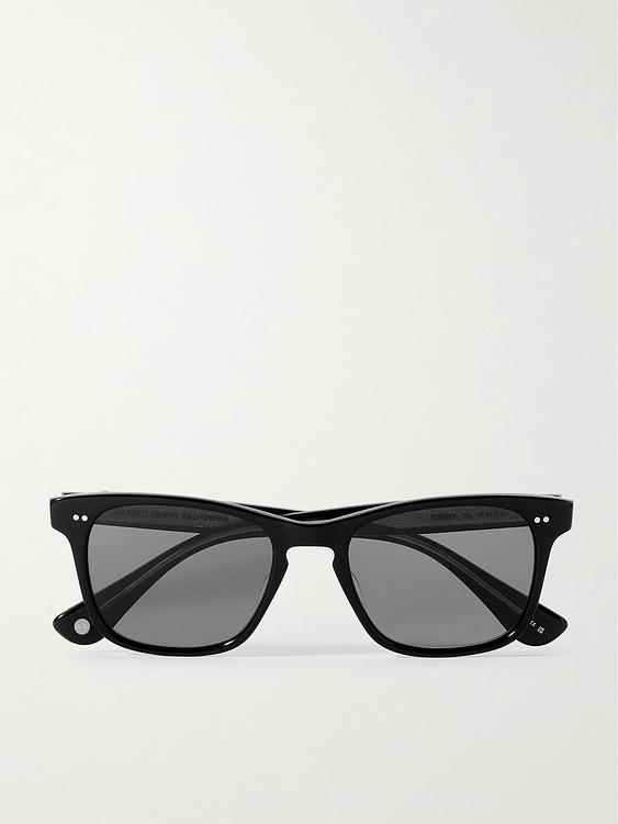 Black d-frame sunglasses from Garrett Leight California Optical