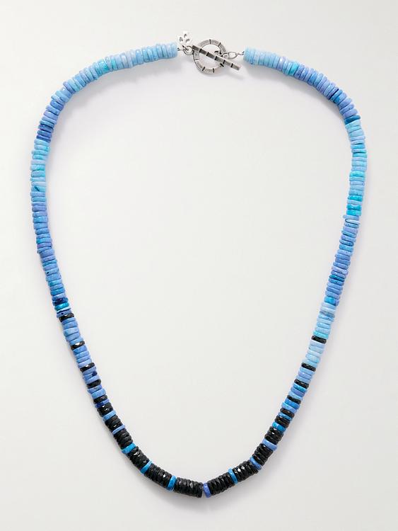 Dark blue necklace from Peyote Bird