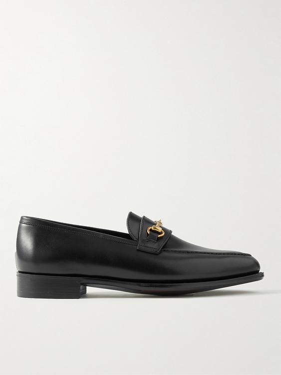 Dark grey loafers from George Cleverley