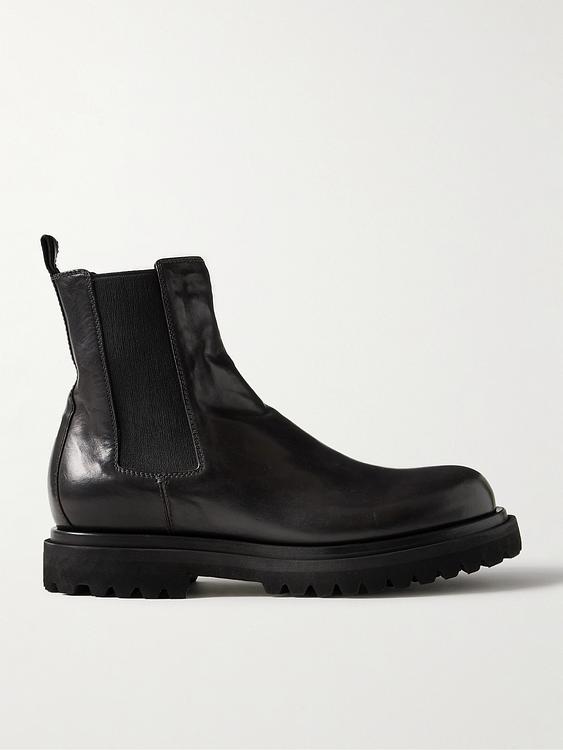 Black chelsea boots from Officine Creative