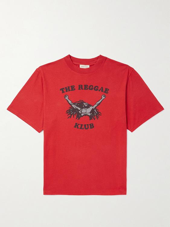 Print red t-shirt from Nicholas Daley