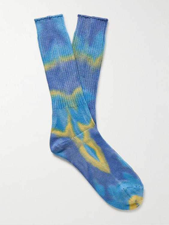 Blue socks from Anonymous Ism