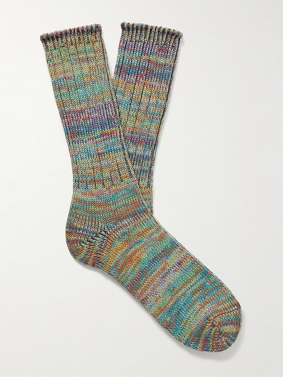 Multicolor socks from Anonymous Ism