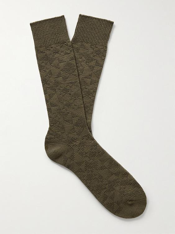 Dark green socks from Anonymous Ism