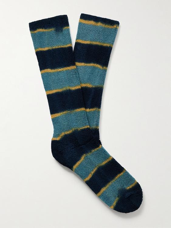 Striped multicolor socks from Anonymous Ism