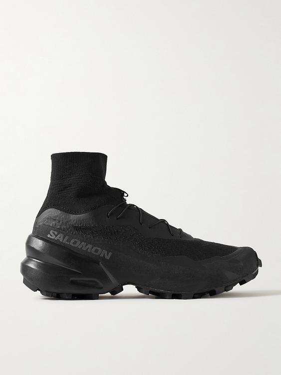 Black lace-up boots from Salomon