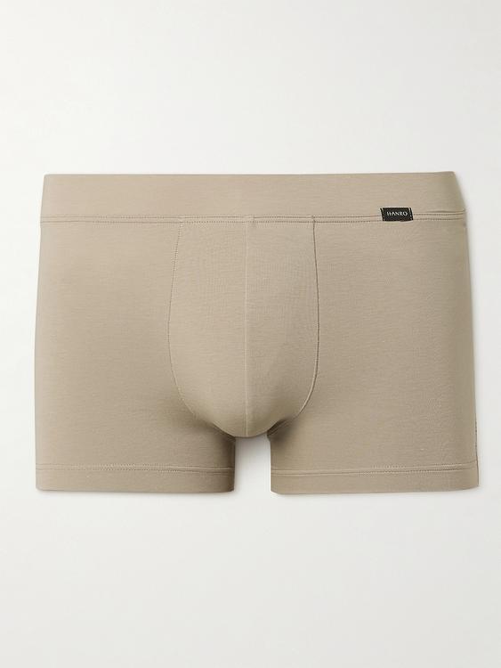 Taupe boxer briefs from Hanro