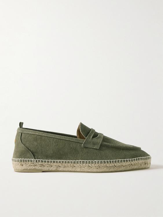 Green espadrilles from Castañer