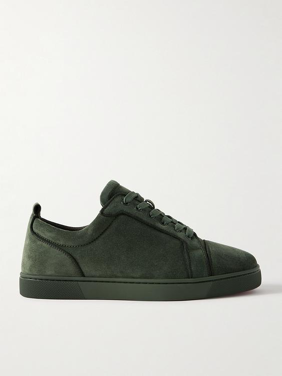 Dark green sneakers from Christian Louboutin