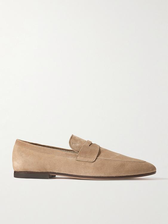 Taupe loafers from Tod's