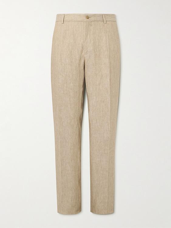 Taupe suit trousers from Dolce&Gabbana