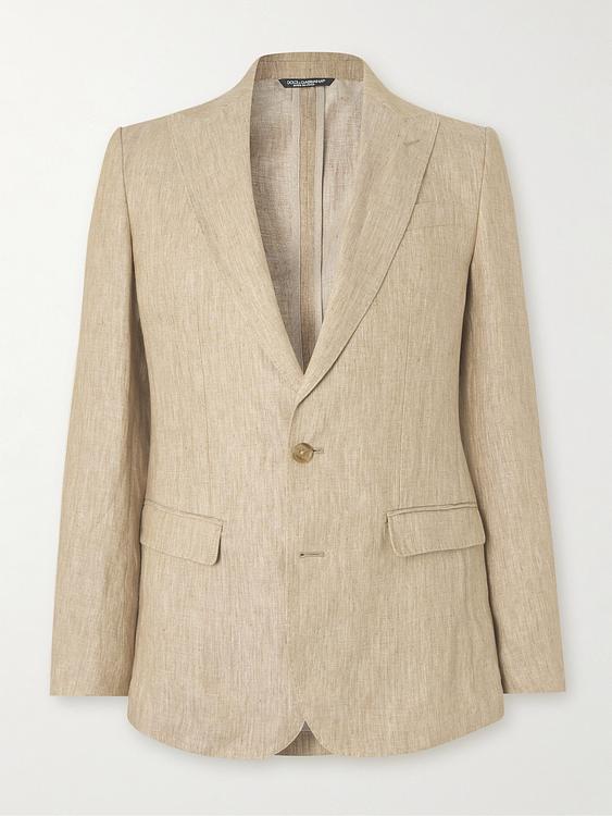 Beige suit jacket from Dolce&Gabbana