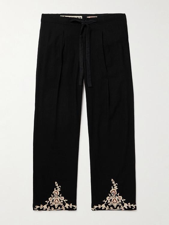 Black casual trousers from Kartik Research